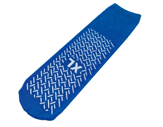 Anti-Rutsch-Socken Größe XL, blau, beidseitig beschichtet (Größe 43-44) 1 Paar - Mindestbestellmenge 5 Paar