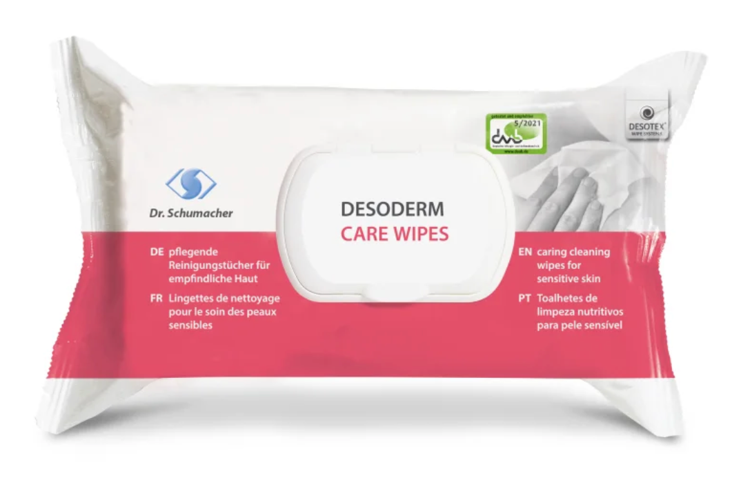 DESODERM CARE WIPES, Feuchtpflegetücher, Hände & Hautpflege 80 Tücher